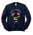 bluza BEST FRIENDS róża dla przyjaciółki przyjaciółek z nadrukiem napisami prezent bff kwiaty granatowa.png