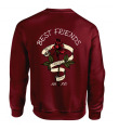 bluza BEST FRIENDS róża dla przyjaciółki przyjaciółek z nadrukiem napisami prezent bff kwiaty bordowa.png