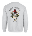 bluza BEST FRIENDS róża dla przyjaciółki przyjaciółek z nadrukiem napisami prezent bff kwiaty szara.png
