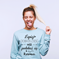 BLUZA DAMSKA Z NAPISAMI lepiej dobrze zjeść niż podobać się byle komu śmiesznym nadrukiem dla kobiet prezent błękitna.png