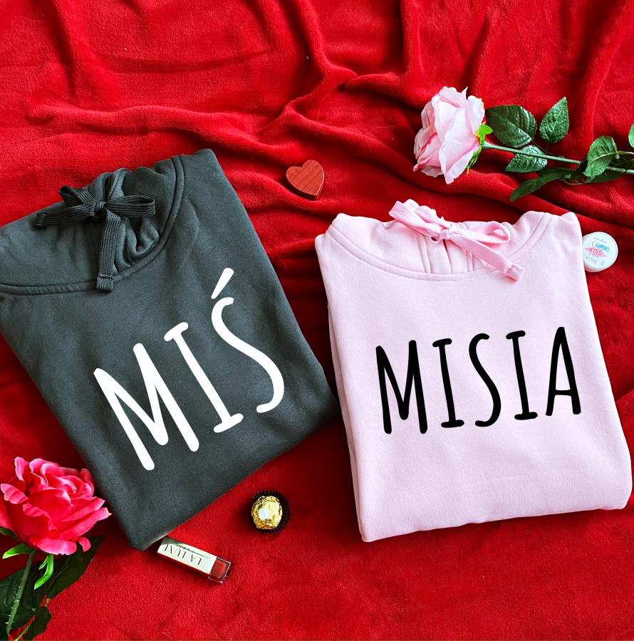 bluzy dla par z kapturem MIŚ MISIA kangurki dla zakochanych dla dwojga walentynki prezent dla niej niego.png