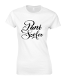 koszulka damska PANI SZOFER babska bluzka z nadrukiem napisem auto kierowca kobieta biała.png