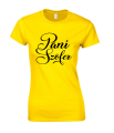 koszulka damska PANI SZOFER babska bluzka z nadrukiem napisem auto kierowca kobieta żółta.png