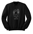 bluza z nadrukiem aesthetic DAVID dawid rzeżba lineout draw linie rysunek sztuka art czarna.png