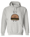 bluza z kapturem BEST friedns BURGER dla przyjaciółki przyjaciółek przyjaciół prezent pomysł bff szara.png