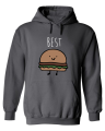 bluza z kapturem BEST friedns BURGER dla przyjaciółki przyjaciółek przyjaciół prezent pomysł bff grafitowa.png