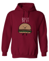 bluza z kapturem BEST friedns BURGER dla przyjaciółki przyjaciółek przyjaciół prezent pomysł bff bordowa.png