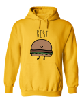Bluza z kapturem BEST BURGER friends  dla przyjaciół przyjaciółki przyjaźni z nadrukiem prezent bff kangurka  śmieszna z napisami unisex