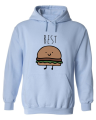bluza z kapturem BEST friedns BURGER dla przyjaciółki przyjaciółek przyjaciół prezent pomysł bff błękitna.png