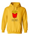 bluza z kapturem best FRIENDS FRYTKI  dla przyjaciółki przyjaciółek przyjaciół prezent pomysł bff żółta.png