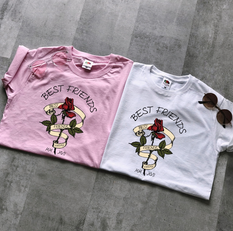 koszulki best friends forever róża dla przyjaciółek.JPG