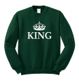 korona KING bluza dla par zakochanych dla niego butelkowzielona.png