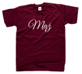 koszulka męska z napisem MĄŻ dla niego par zakochanych prezent walentynki rocznica napis bordowa.png