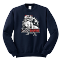 Bluza męska DADDYSAURUS dla par zakochanych dla niego prezent dzień ojca taty walentynki rocznica z nadrukiem napisami śmieszna zabawna granatowa.png