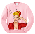 bluza dla przyjaciółek z nadrukiem best FRIENDS dziewczyna rysunek popart przyjaciółki z napisem bff pomysł na prezent pudroworóżowa.png