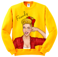 bluza dla przyjaciółek z nadrukiem best FRIENDS dziewczyna rysunek popart przyjaciółki z napisem bff pomysł na prezent żółta.png