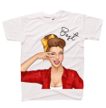 KOSZULKA dla przyjaciółek przyjaciółki z nadrukiem BEST friends bff dziewczyna rysunek popart z napisem pomysł na prezent biała.png
