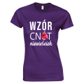 Koszulka WZĂ“R CNĂ“T NIEWIEĹšCICH bluzka damska z nadrukiem fioletowa.png