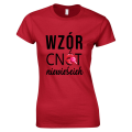 Koszulka WZĂ“R CNĂ“T NIEWIEĹšCICH bluzka damska z nadrukiem czerwona.png