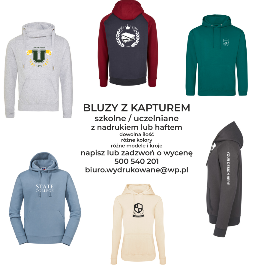 bluzy Z KAPTUREM KANGURKI szkolne uczelniane dla uczelni z logo haftem nadrukiem bomberki.png