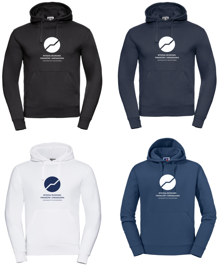 Bluzy z kapturem dla uczelni UNIWERSYTET SZCZECIŃSKI WYDZIAŁ EKONOMII, FINANSÓW I ZARZĄDZANIA z haftem logo kangurki unisex.png