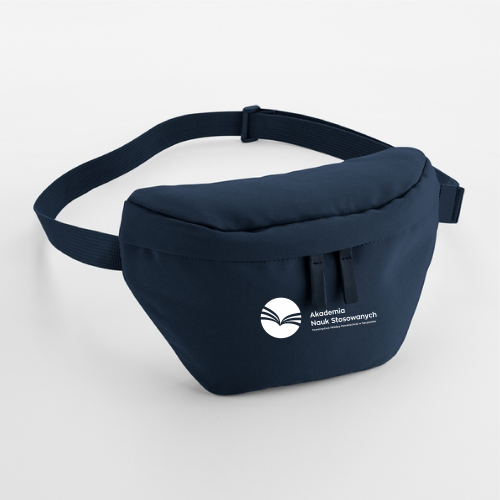 Nerka torba biodrowa z nadrukiem AKADEMIA NAUK STOSOWANYCH model 2 szkolna uczelnia