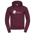 bluza szkolna uczelnia Akademia Nauk Stosowanych w Szczecinie bordowa z kapturem z haftem.png