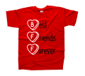 Koszulka dla przyjaciół z nadrukiem BEST FRIENDS FOREVER - koszulka dla przyjaciela i dla przyjaciółki z napisami best friends forever ; modna koszulka dla przyjaciół z fajnym nadrukiem ; pomysł na prezent dla najlepszej przyjaciółki 