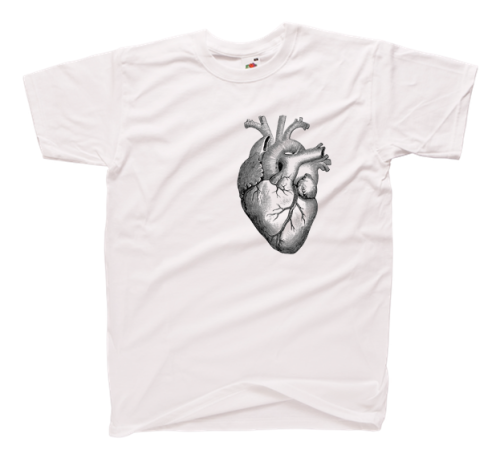 Koszulka z nadrukiem ANATOMIC HEART dla par zakochanych