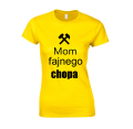 mom fajnego chopa koszulka damska dla par żółta.png