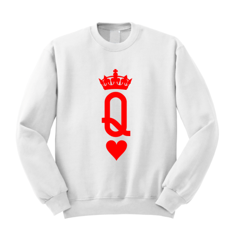 Bluza QUEEN KARTA KRÓLOWA symbol dla par zakochanych dla Niej dla dwojga