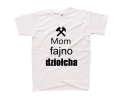 mom fajno dziołcha koszulka męska biała.png