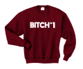 bitch n 1 bluza z nadrukiem bordowa.png