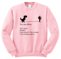 bluza z nadrukiem YOU ARE OFFLINE don't panic śmieszna zabawna z napisami pudroworózowa.png