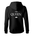 his queen bluza z kapturem damska dla par zakochanych dla niej walentynki czarna.png