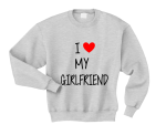 Bluza I LOVE MY GIRLFRIEND dla par zakochanych dla Niego