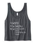 Crop top WOLNA W ZWIĄZKU W SKOMPLIKOWANYM ZWIĄZKU Z WIELOMA BOHATERAMI KSIĄŻEK krótka koszulka przed pępek books książki