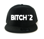 Snapback BITCH NR 2 czapka z płaskim daszkiem z nadrukiem dla przyjaciółki