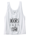 crop top so many books so little time biały.png