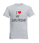 Koszulka z nadrukiem I LOVE MY GIRLFRIEND dla Niego dla par zakochanych