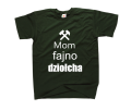 mom fajno dziołcha koszulka męska butelkowozielona.png
