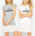 Koszulki BFF SISTERS - BLUZKI BFF SISTERS dla przyjaciółek - modne damskie bluzki dla best friends - pomysł na prezent na przyjaciółki - fajne koszulki przyjaźni z napisem BFF SISTERS 