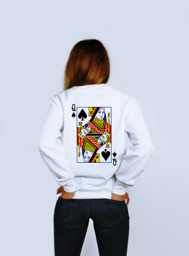 Bluza QUEEN CARD karta królowa pik dla NIEJ dla par zakochanych