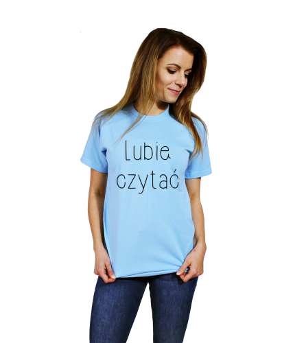 Koszulka z nadrukiem LUBIĘ CZYTAĆ książki books
