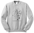 bluza z nadrukiem GUSTAV KLIMT pocałunek line draw linie rysunek sztuka art szara.png
