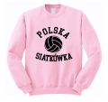 polska siatkówka bluza z nadrukiem dla kibica jasny róż.png