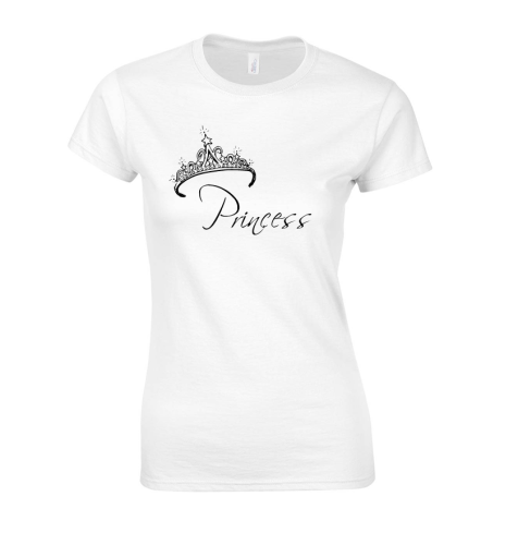 Koszulka damska PRINCESS dla par zakochanych dla Niej