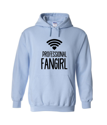 Bluza z kapturem PROFESSIONAL FANGIRL książki books unisex