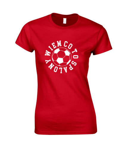 Koszulka damska z nadrukiem WIEM CO TO SPALONY kibica