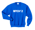 bitch n 2 bluza z nadrukiem niebieska.png